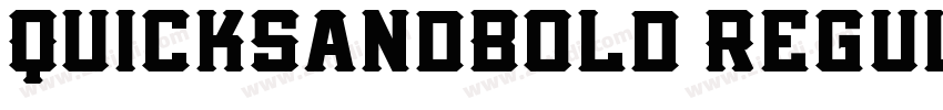 QuicksandBold Regul字体转换